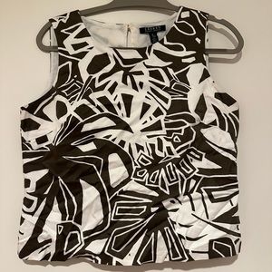 Lauren Ralph Lauren Tropical Print Crop Tank